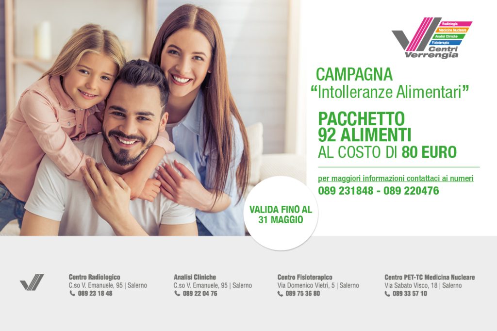 Scopri la campagna per le intolleranze alimentari dei Centri Verrengia